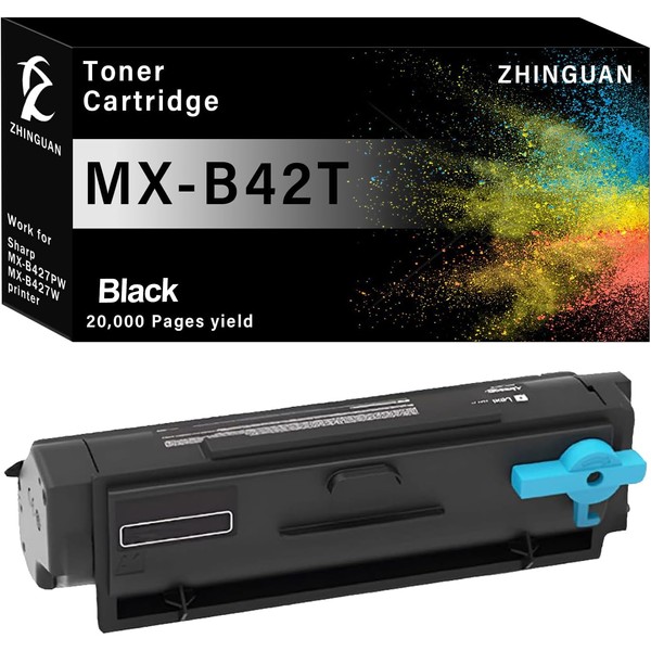ZHINGUAN MX-B42T High Yield Toner Cartridge Use for Sharp MX-B427PW