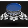 Reloj De Cuarzo Casual De Acero Impermeable Para Hombre D22