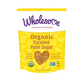 Wholesome Organic Coconut Palm Sugar, Unrefined, Non GMO & Gluten Free, 16 Oz, (Pack of 3)