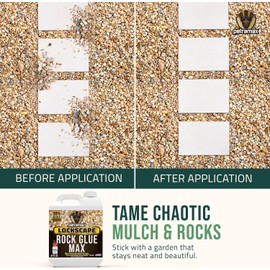 Rock Glue for Landscaping, 32 Ounce - Ground Coverage & Pet Safe Mulch Glue for