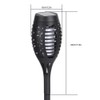 4PCS Solar Power Torch Shaped Flickering Flame Light Outdoor Garden