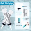 8 Pack 100ml Plastic Syringe for Scientific Labs, Dispensing, Measuring,
