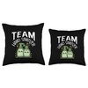 Cute Team Hand Sanitizer Funny Germaphobe Clean Squad Throw Pillow
