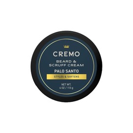 Cremo Beard & Scruff Cream, Palo Santo (Reserve Collection), 4 oz - Soothe Beard Itch, Condition and Offer Light-Hold Styling for Stubble and Scruff (Product Packaging May Vary)