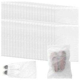 200 PCS Dust Proof Shoe Bag Non Woven Dust Bags Drawstring Storage Bag Breathable Dust Bags with Rope Non Woven Fabric Handbag Portable Storage Organizer for Men Women Handbag Purse Shoes-19x12 Inch