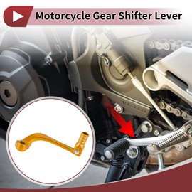 REPAIROCK Folding Motorcycle Gear Shifter Levers for Honda CRF110F 2013-2018 Aluminum Alloy Gold Tone Gold Tone