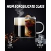 5 OZ Espresso Cups with Handle, Clear Espresso Shot Glass