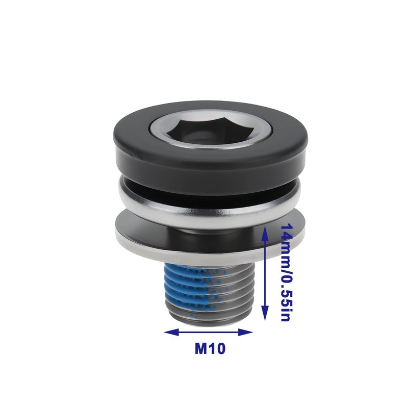 OTOTEC 4Pcs M10x14 Bicycle Crank Arm Bolts Compatible with Ebike