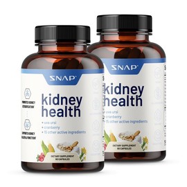 Snap Supplements - Kidney Health Support - Natural Kidney Cleanse Detox & Repair Formula - 15+ Active Ingredients - Specification: 2 Bottles