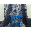 wowfabric4less123 NAVY BLUE Embroidery Sequins Lace Fabric 50” Width Sold