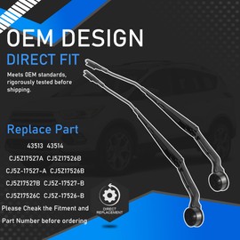 YzusGomumu CJ5Z17527A ‎CJ5Z17526B 1 Pair Front Windshield Wiper Arm Compatible With 2013-2019 Ford Escape Front Driver Side Passenger Side Windshield Wiper Arm Set Replaces 43513 43514 CJ5Z17526C