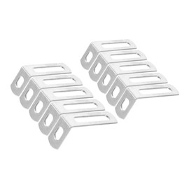 ANDRESLAD 10Pcs Shape Corner Brackets for Wood Shelves Right Angle Braces Brackets for Furniture Shelf Brackets for Cabinet and Structural Support