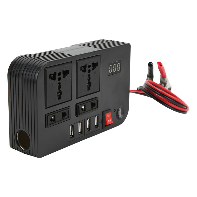 Power Converter Modified Sine Wave 12V to 220‑240V 600W Black