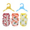 Andiker 3Pcs Cute Patterned Cat & Dog Clothes, Breathable &