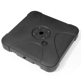 Crestlive Products Square Patio Offset Umbrella Base, Sand/Water Fully Filled 150LBS, Heavy Duty Umbrella Stand for Deck, Outdoor, Lawn, Garden (Black)