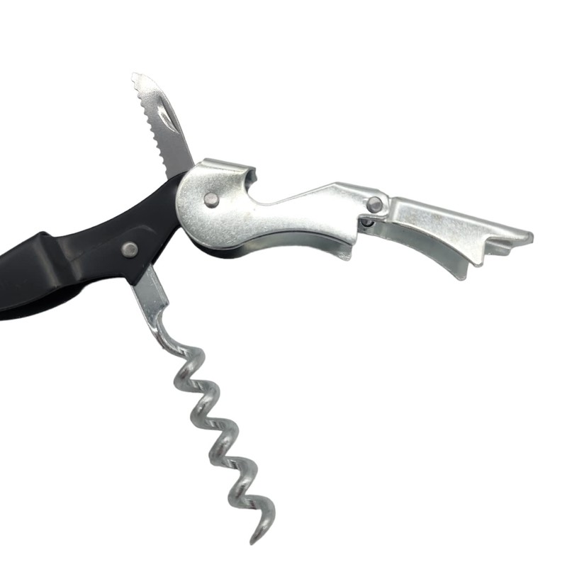 Handy Housewares Waiter's Corkscrew Wine Bottle Opener - Built In