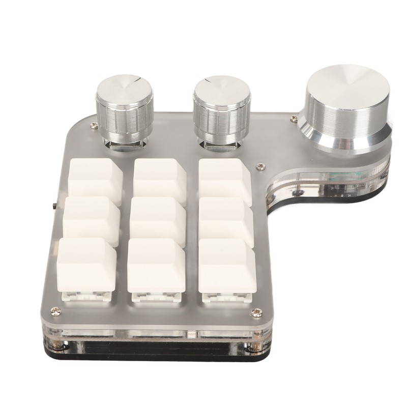 DIY Programmable Keyboard with RGB Light 9 Keys 3 Knobs