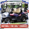 HunnmingRe 2 Pcs Microfiber Golf Cart Seat Cover American Flag