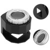 30X Magnifier Optical Glass Lens Magnifier Scale Full Metal LED