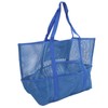 Mesh Beach Bag with 8 Pockets Waterproof Large Capacity Portable