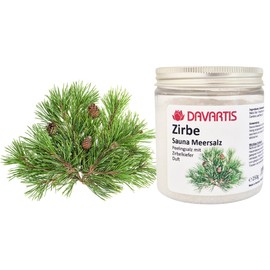 Davartis - Sauna Meersalz Körper Peelingsalz Zirbe 250g - Zirbelkiefer