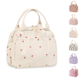 Lunch Bags for Women Insulated Cooler Lunch Bag Adults Kids Packed Lunch Box Tote Bag Cute Girls Ladies Lunch Bags for Work School Picnic Travel Beach Gifts for Women Her Wife Preppy Stuff