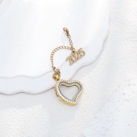 MollyQueen Class of 2025 College Gifts Graduation Cap Memorial Photo Heart Charm Graduation Gifts (Heart Memorial Tassel)