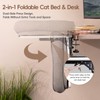 EAVAN Cat Bed for Desk - Pre-Assembled Foldable Clamp On