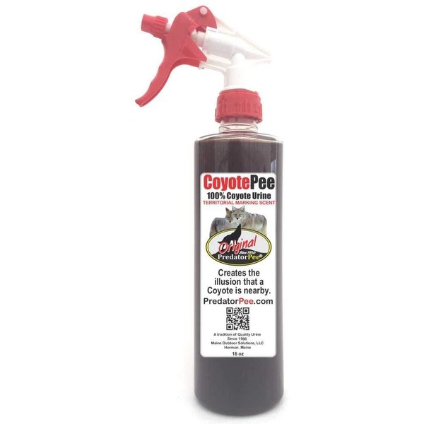 PredatorPee 100% Coyote Urine - Territorial Marking Scent - Creates