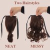 High Ponytail Extension Tie-up Short 30cm Wavy Pony Tail Hairpiece