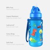 LittleLife Children's Water Bottle With Easy-Access Lid & Straw,Blue,400ml
