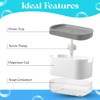 Dish Soap Dispenser for Kitchen, 2 in 1 Premium Sponge