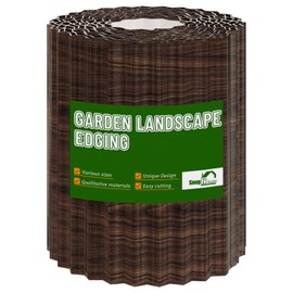 SnugNiture Corrugated Metal Garden Edging,8" x 20' Landscape Edging Border,Sturdy Metal Lawn Edging for Landscaping, Garden,Flower Bed and Yard