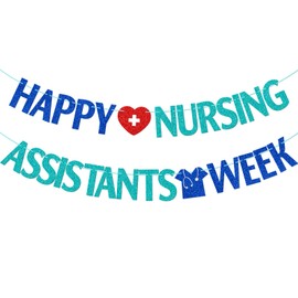 FOZEE Nursing Assistants Week Banner, CNA Week Party Decorations, CNA Appreciation Week Party Supplies, Thank You CNAs Decor