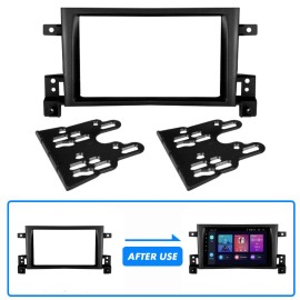 Unbranded 2Din Car Radio Audio Fascia Dash Panel Frame Kit For Suzuki Grand Vitara 2005-14
