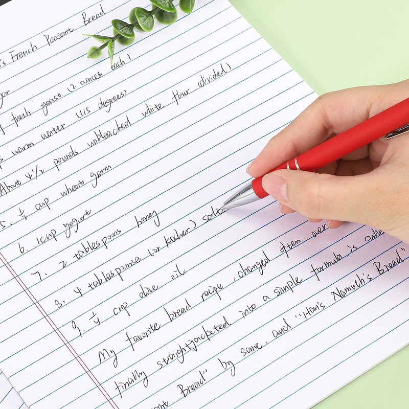 Yoosso Lined Paper A4 Pad, 4 Pack, 30 Sheets Each,