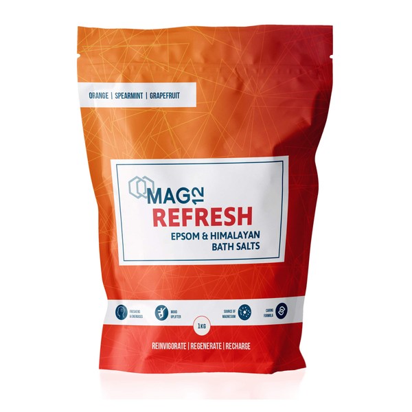 MAG12 Refresh Epsom Bath Salts with Orange, Spearmint & Grapefruit