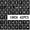 Craft Stencil Kit: 1 Inch Symbols, 42 Pcs Alphabet Stencil,