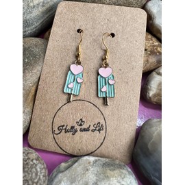 Lolly earrings, Iced Lolly Earrings, Lollipop Earrings, Lolly Hooks, Lollies Earrings, Ices Drop And Dangle