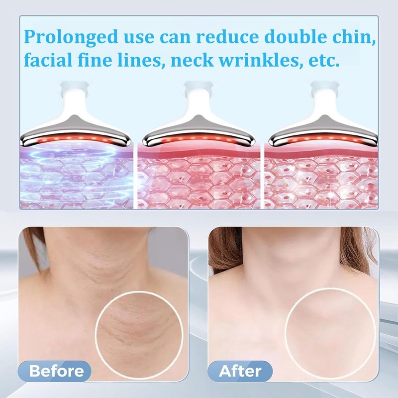 INTENSO Face Massager, Anti-Aging Neck Eye Massager with 7 Colors