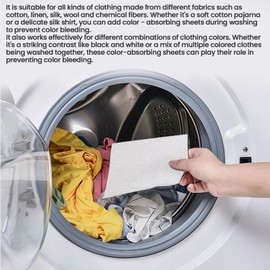 Color Catchers for Laundry, Allow Mixed Washes, Prevent Color Runs, and Maintain Original Color of Clothing, 120 Count