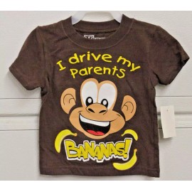 Extreme Monkey I Drive My Parents Bananas Toddler SS T 4T