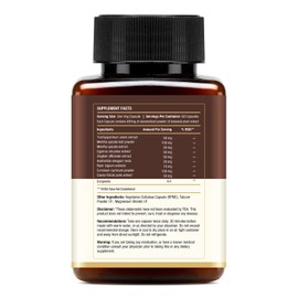 Suwasthi Herbal Supplements for Men & Women, Ayurvedic Blend with Cumin, Spearmint, Asafoetida, Piperine & Ginger for Wellness, 60 Vegan & Gluten-Free Capsules (30 Days of Supply)