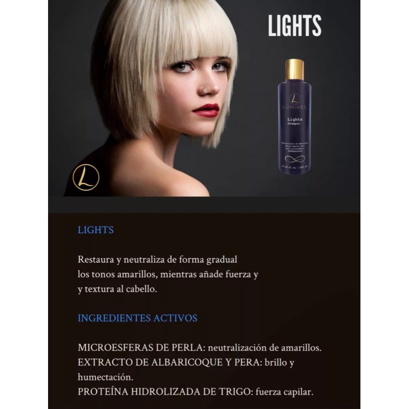 Lumikel Shampoo Matizador De Tonos Amarillos Lumikel
