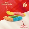 Neon Sour Gummy Worms | 2-Pound Pack | Assorted Fruit