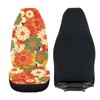 INSTANTARTS Beauty Hippie Floral Car Seat Covers Front Seats Only