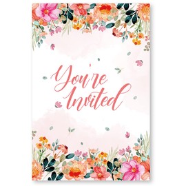 Soiceu 2023 Graduation Party Invitations with Envelopes Set of 20 Class of 2023 Wildflowers Graduation Party Invites Fill in Blank