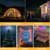 Moobibear Camping String Lights, Quick Storage 33FT/100LED RGB Rugby Rechargeable