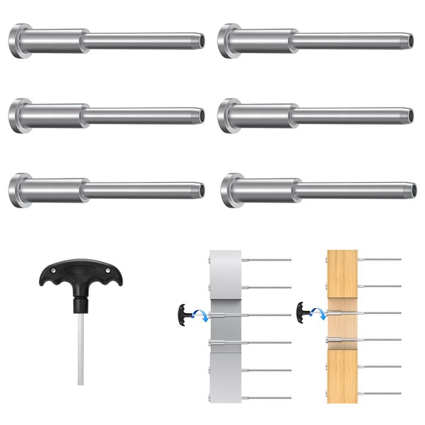Steel DN Mate 30 Pack 1/8" Invisible Cable Railing Kit,
