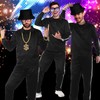 Men Tracksuit 2 Piece Sweat Suits Outfits Accessories Set Casual
